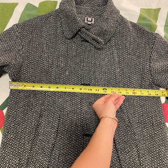 Adolfo Dominguez Women Wool Coat Size 8 Medium - Picture 9 of 12